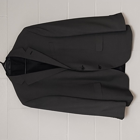 Geoffrey Beene 46L Black & White Suit Jacket Sport Coat - Picture 1 of 11
